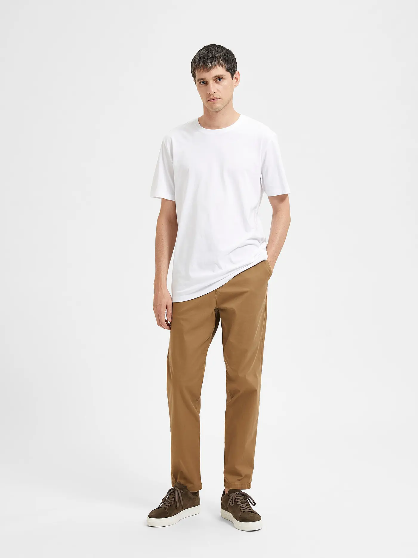SELECTED | T-Shirt SLHASPEN | weiss